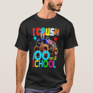 Camiseta Esmaguei 100 Dias De Caminhão Monstro Da Escola