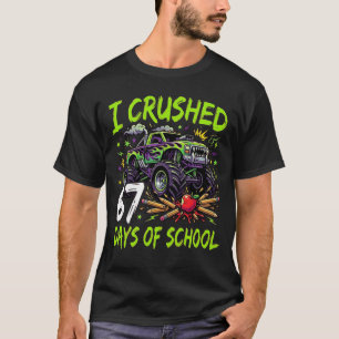 Camiseta Esmaguei 67 Dias de Caminhão Monstro Neon Escolar