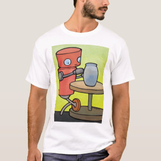 Camiseta Esmalte da assinatura (oleiro do robô)