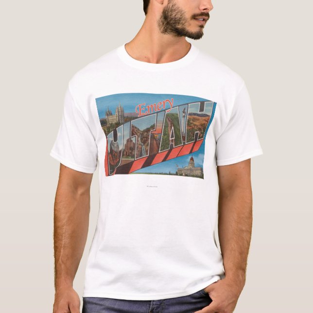 Camiseta Esmeril, letra ScenesEmery de UtahLarge, UT (Frente)