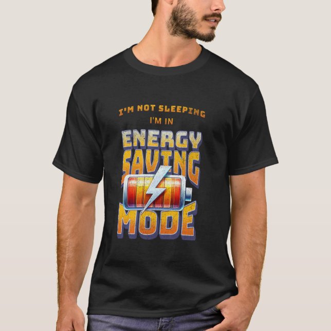 Camiseta Esnozelo dos PAIS Modo de economia de energia Engr (Frente)