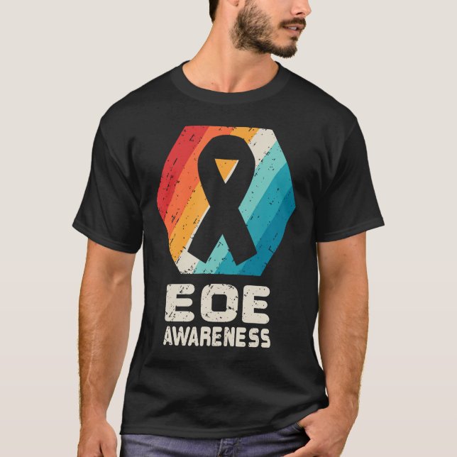 Camiseta Esofagite Eosinofílica T Mostra Consciência Eoônic (Frente)