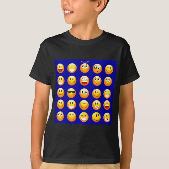 Camiseta esojos azuis escuros (Frente)