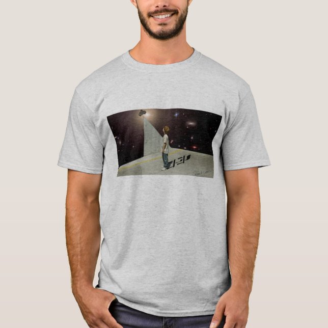 Camiseta Espaçado para fora (Frente)