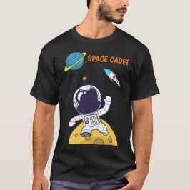 Camiseta Espaçador Explorando Cadete Espacial Exterior