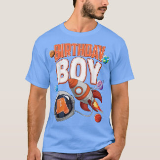 Camiseta Espachante de 4 anos Menino 4° Shutl de Espaço de 