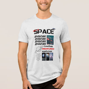 Camiseta espacial Adventure: Explore o Universo