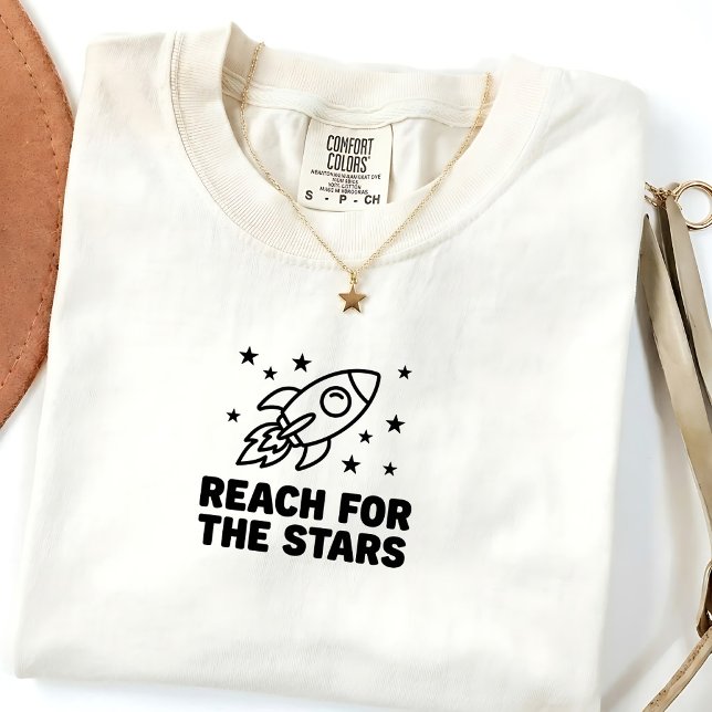 Camiseta Espacial 'Alcançar as Estrelas' para Meni (Criador carregado)