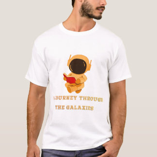 Camiseta Espacial Astronauta Lendo