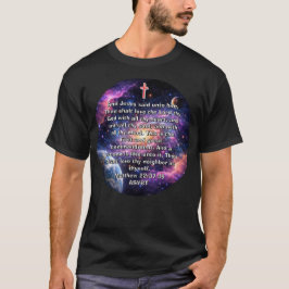 Camiseta Espacial com Versículo Bíblico dos Dois G