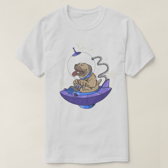 Camiseta espacial T (Frente do Design)