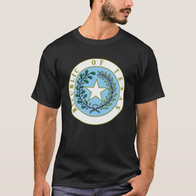 CAMISETA ESPAÇO 1 DA REPÚBLICA DO TEXAS EMBLEMA (Frente)
