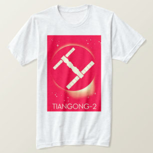 Camiseta Espaço art. da estação espacial de Tiangong-2