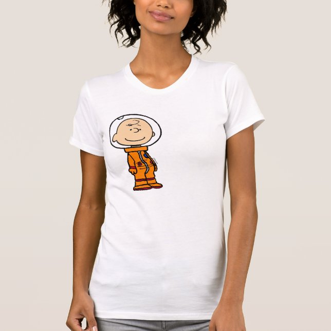 Camiseta ESPAÇO | Astronauta Charlie Brown (Frente)
