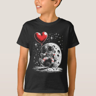 Camiseta Espaço Astronauta Coração Bylloon Dia dos Namorado