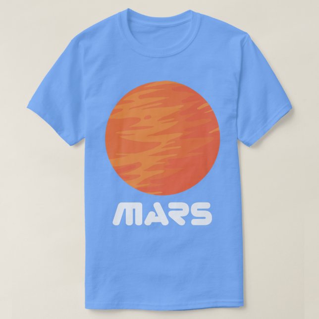 Camiseta Espaço Astronauta do Planeta Vermelho Marte (Frente do Design)