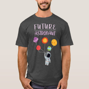 Camiseta Espaço Astronauta Futuro Retro Vintage Crianças Re