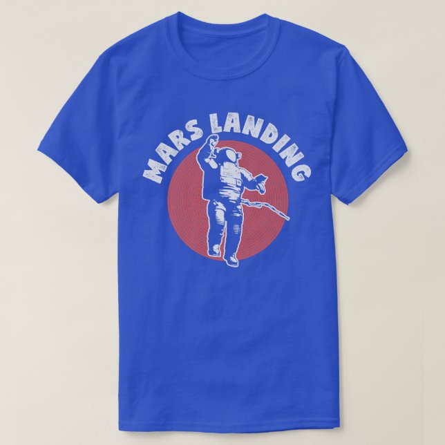 Camiseta Espaço Astronauta Mars Landing (Frente do Design)