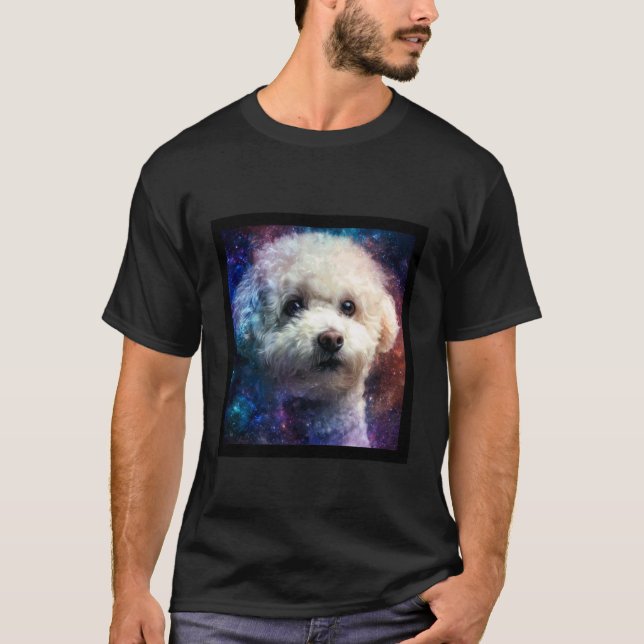 Camiseta Espaço Bichon Frise (Frente)