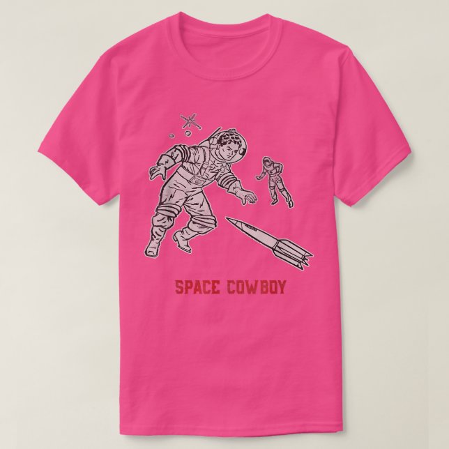 Camiseta Espaço Cowboy Engraçado Astronauta Dotado Nerd de  (Frente do Design)