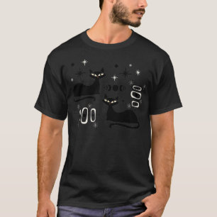Camiseta Espaço da Era Atômica do Gato do Meio século do Me