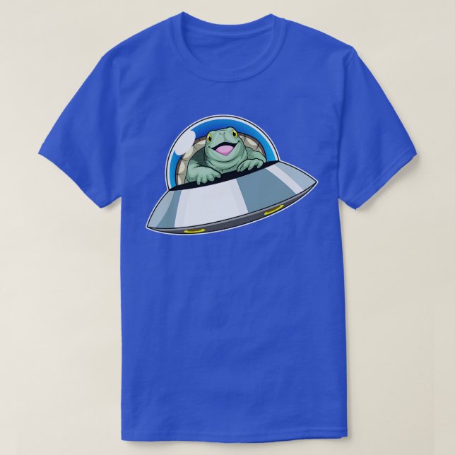 Camiseta Espaço da Espaçonave Tartaruga (Frente do Design)