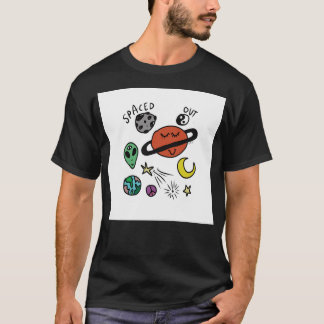 Camiseta Espaço de Alienígena Espaçado para Fora