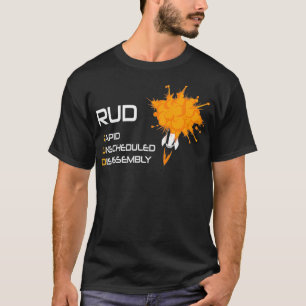 Camiseta Espaço de desmontagem rápida não programada de