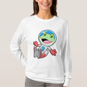 Camiseta Espaço de fantasia do astronauta do sapo