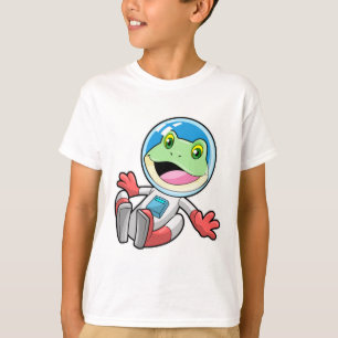 Camiseta Espaço de fantasia do astronauta do sapo