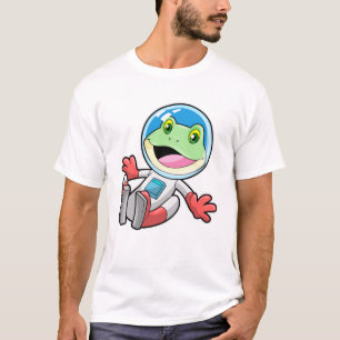 Camiseta Espaço de fantasia do astronauta do sapo
