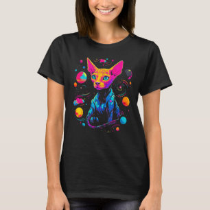 Camiseta Espaço de Gato Sem Pelo Sphynx