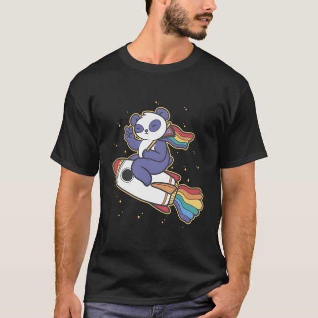 Camiseta Espaço de Panda Lgbtq (Frente)