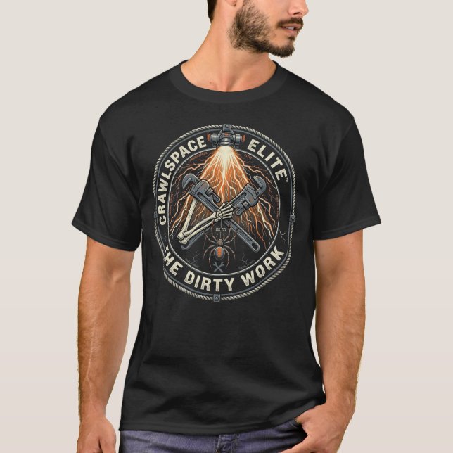 Camiseta Espaço de Rastejamento Elite Presente para Encanad (Frente)