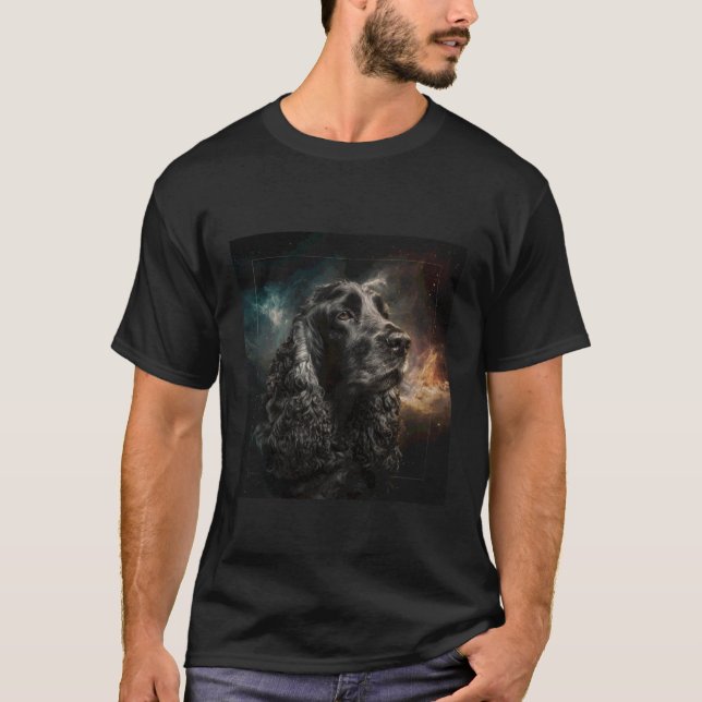 Camiseta Espaço do Cocker Spaniel (Frente)