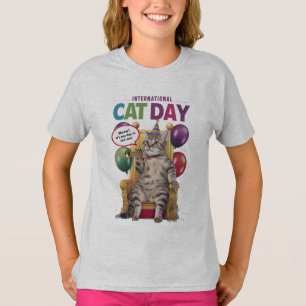 CAMISETA ESPAÇO DO DIA DE GATO