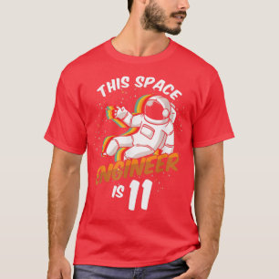 Camiseta Espaço do engenheiro 11 anos Nascer astronauta 201