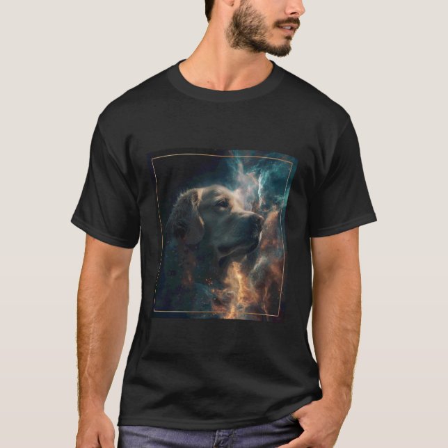 Camiseta Espaço do Golden Retriever (Frente)