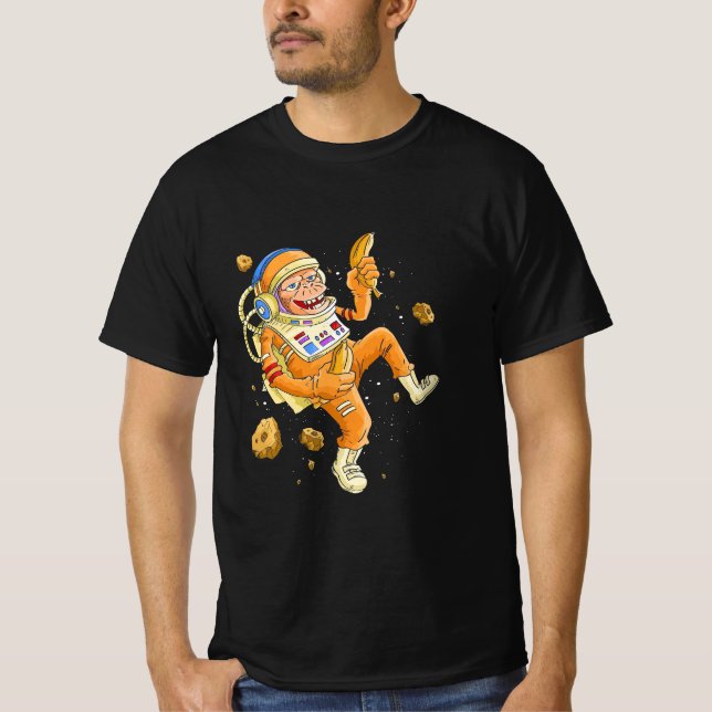 Camiseta Espaço do macaco astronauta (Frente)