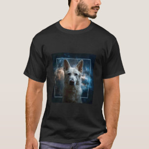 Camiseta Espaço do Pastor Alemão Branco