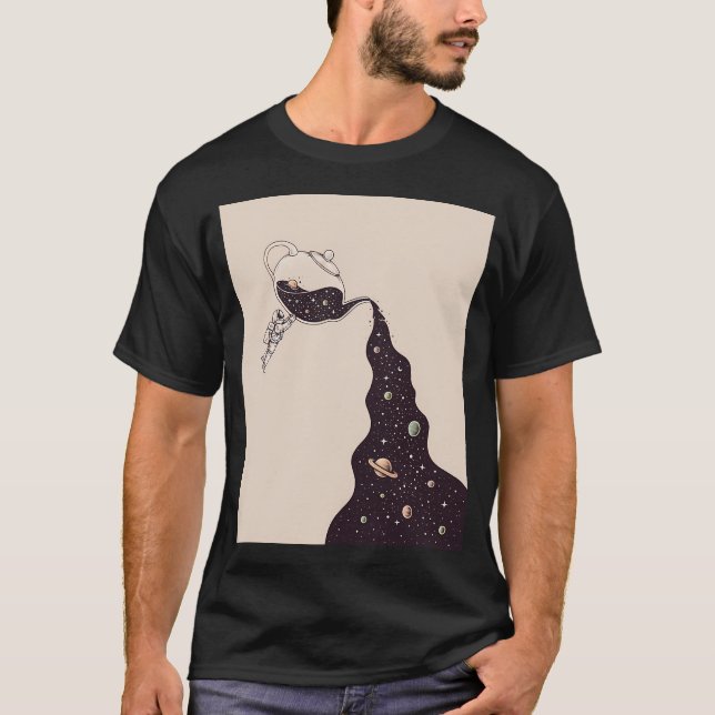Camiseta Espaço e Hora do Chá (Frente)