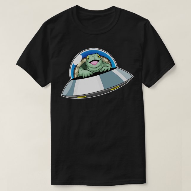 Camiseta Espaço Espacial da Tartaruga (Frente do Design)