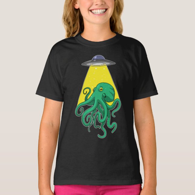 Camiseta Espaço Espacial do Octopus (Frente)