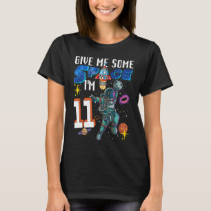 Camiseta Espaço Exterior 11 Anos 11 Bithday Navio Espacial 
