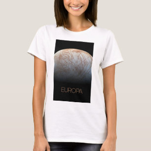 Camiseta Espaço Exterior, Cosmos, Sistema Solar, Lua Europa