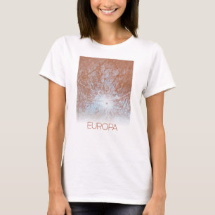Camiseta Espaço Exterior, Cosmos, Sistema Solar, Lua Europa