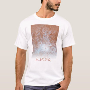 Camiseta Espaço Exterior, Cosmos, Sistema Solar, Lua Europa