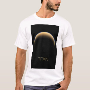 Camiseta Espaço Exterior, Cosmos, Sistema Solar, Lua Titã