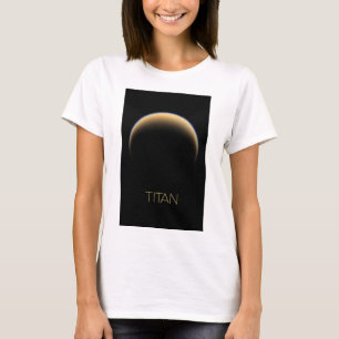 Camiseta Espaço Exterior, Cosmos, Sistema Solar, Lua Titã