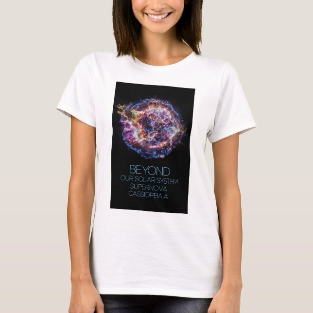 Camiseta Espaço Exterior, Cosmos, Supernova Cassiopeia A (Frente)